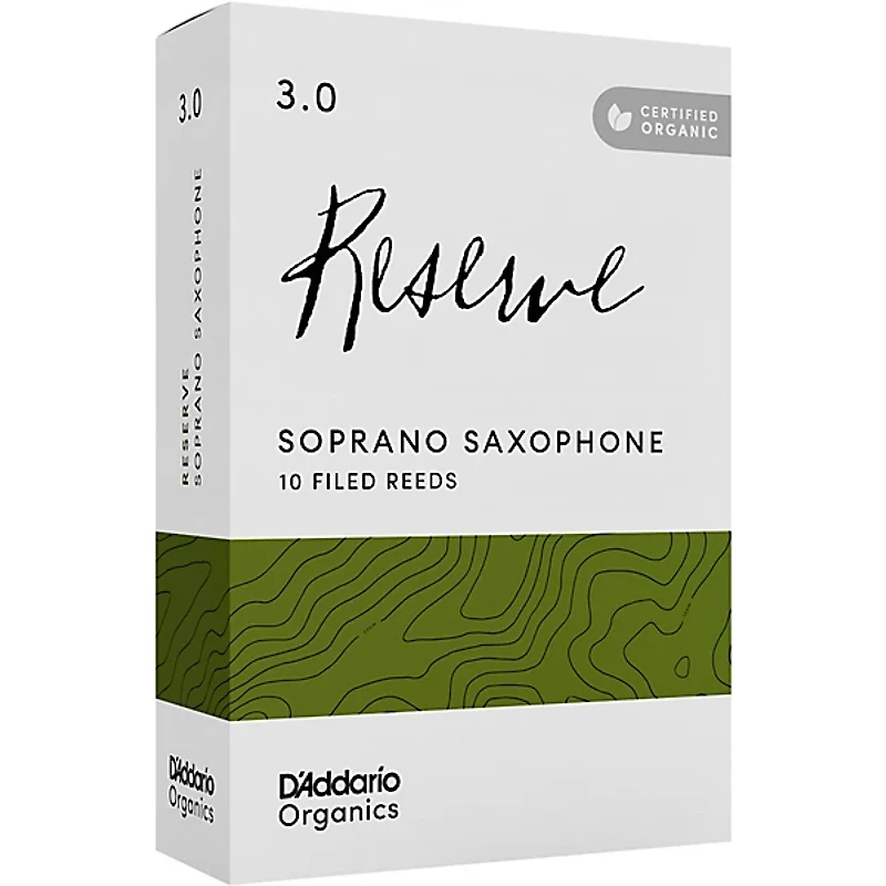 D'Addario Woodwinds Reserve, Soprano Saxophone Reeds - Box of 10