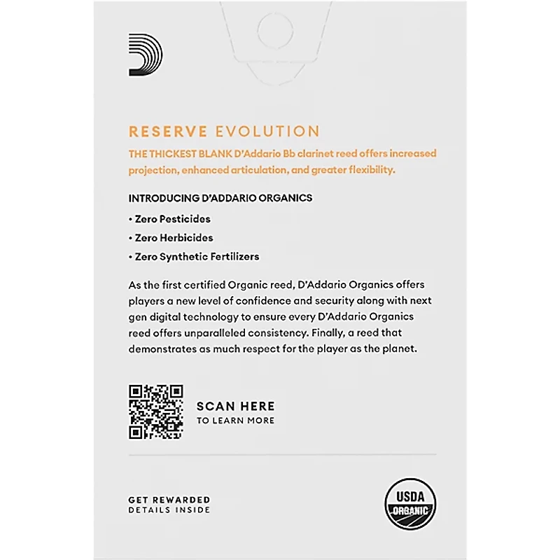 D'Addario Woodwinds Reserve Evolution, Bb Clarinet
