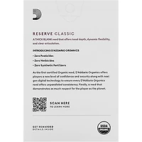 D'Addario Woodwinds Reserve Classic, Bb Clarinet Reed