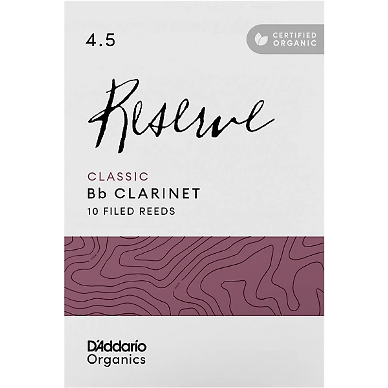 D'Addario Woodwinds Reserve Classic, Bb Clarinet Reed - Box of 10