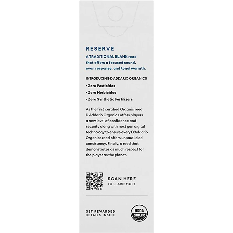 D'Addario Woodwinds Reserve, Bass Clarinet Reeds