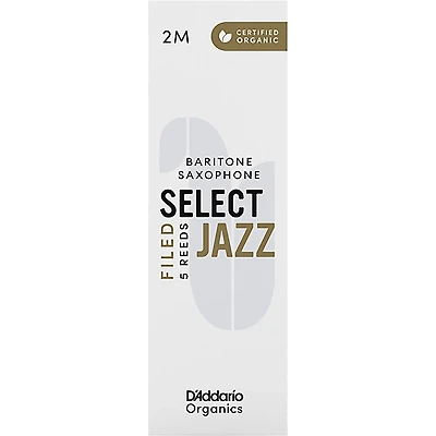 D'Addario Woodwinds Select Jazz, Baritone Saxophone - Filed,Box of 5