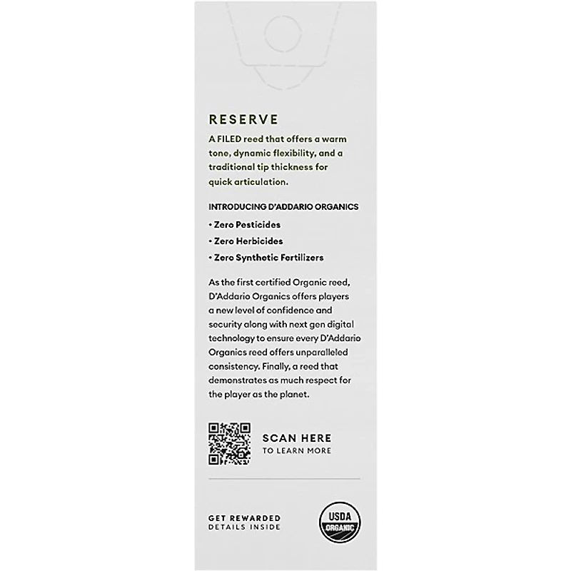 D'Addario Woodwinds Reserve, Baritone Saxophone - Box of 5