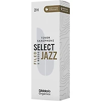 D'Addario Woodwinds Select Jazz, Tenor Saxophone Reeds - Filed,Box of 5