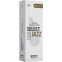 D'Addario Woodwinds Select Jazz, Tenor Saxophone Reeds - Filed,Box of 5