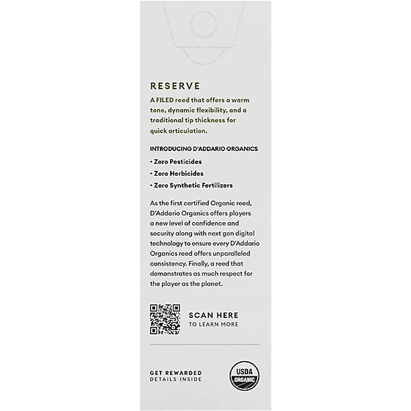 D'Addario Woodwinds Reserve, Tenor Saxophone