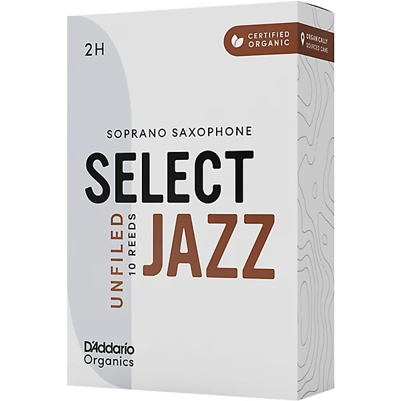 D'Addario Woodwinds Select Jazz, Soprano Saxophone - Unfiled,Box of 10