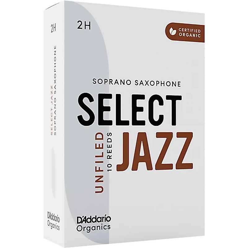 D'Addario Woodwinds Select Jazz, Soprano Saxophone - Unfiled,Box of 10