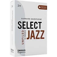 D'Addario Woodwinds Select Jazz, Soprano Saxophone - Unfiled,Box of 10