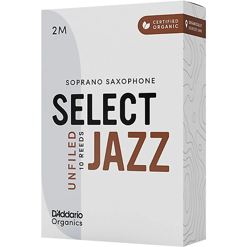 D'Addario Woodwinds Select Jazz, Soprano Saxophone - Unfiled,Box of 10