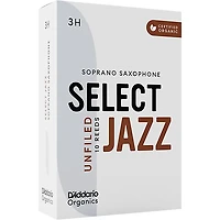 D'Addario Woodwinds Select Jazz, Soprano Saxophone - Unfiled,Box of 10
