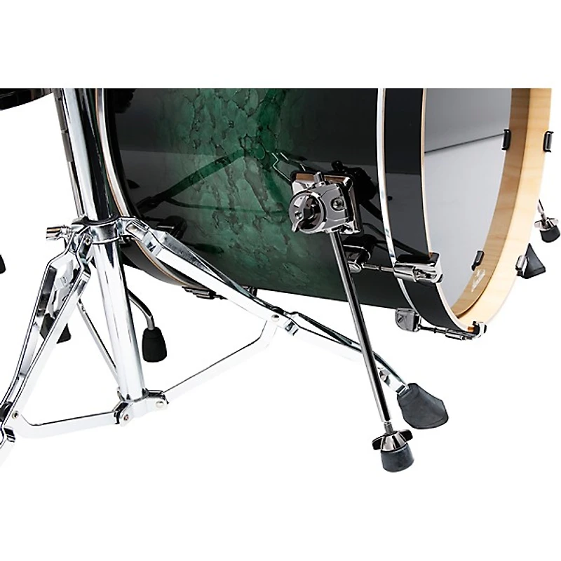 TAMA Starclassic Performer 5-Piece Shell Pack With 22" Bass Drum and Black Nickel Hardware Molten Steel Blue Burst