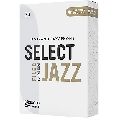 D'Addario Woodwinds Select Jazz, Soprano Saxophone - Filed,Box of 10