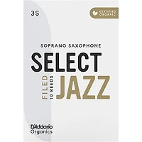 D'Addario Woodwinds Select Jazz, Soprano Saxophone - Filed,Box of 10