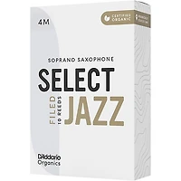 D'Addario Woodwinds Select Jazz, Soprano Saxophone - Filed,Box of 10