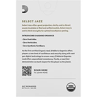 D'Addario Woodwinds Select Jazz, Alto Saxophone - Filed,Box of 10