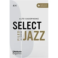 D'Addario Woodwinds Select Jazz, Alto Saxophone - Filed,Box of 10
