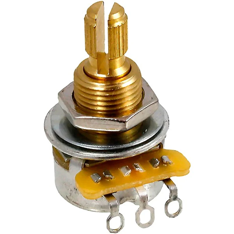 Allparts CTS 250K ohm Split Shaft Audio Taper Mini Pot, 3/8" Bushing