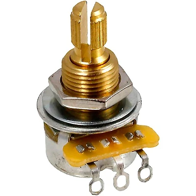 Allparts CTS 250K ohm Split Shaft Audio Taper Mini Pot, 3/8" Bushing