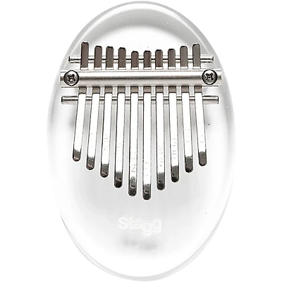 Stagg 10-Key Kid's Crystal Kalimba Clear