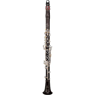 RZ Clarinets Capriccio Grenadilla Bb Clarinet, 18 Keys Silver Keys with Golden Pillars Adjustable Thumb Rest