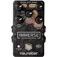 Neunaber Immerse Reverberator Mk II Stereo Reverb Effects Pedal Black