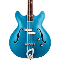 Guild Starfire I Bass Semi-Hollow Short Scale Double-Cut Electric Bass Guitar - Pelham Blue