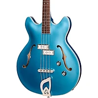 Guild Starfire I Bass Semi-Hollow Short Scale Double-Cut Electric Bass Guitar - Pelham Blue