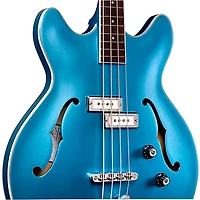 Guild Starfire I Bass Semi-Hollow Short Scale Double-Cut Electric Bass Guitar - Pelham Blue