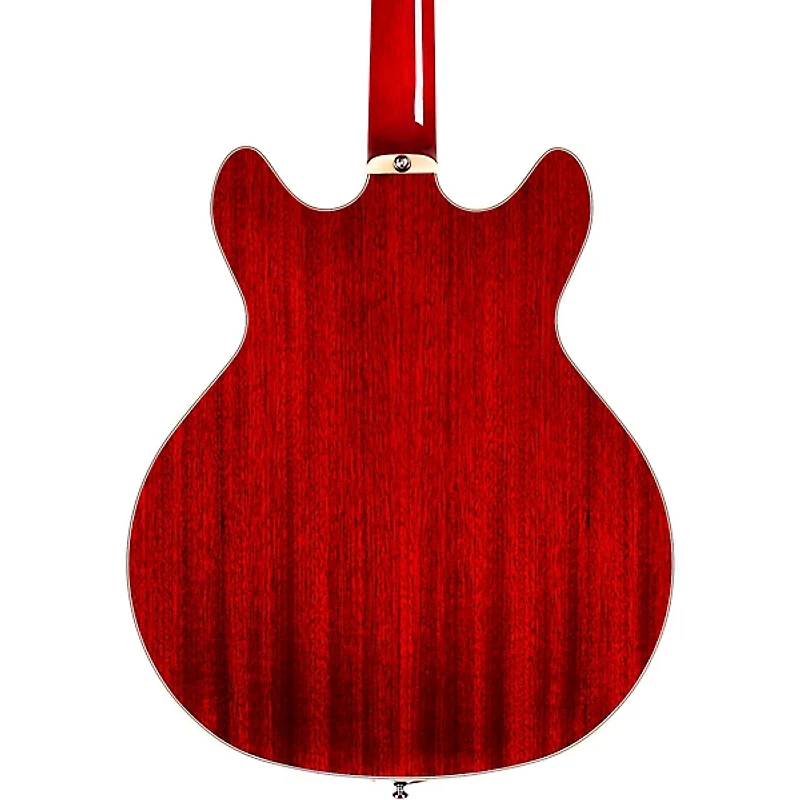 Guild Starfire I Bass Semi-Hollow Short Scale Double-Cut Left-Handed Bass Guitar Cherry Red