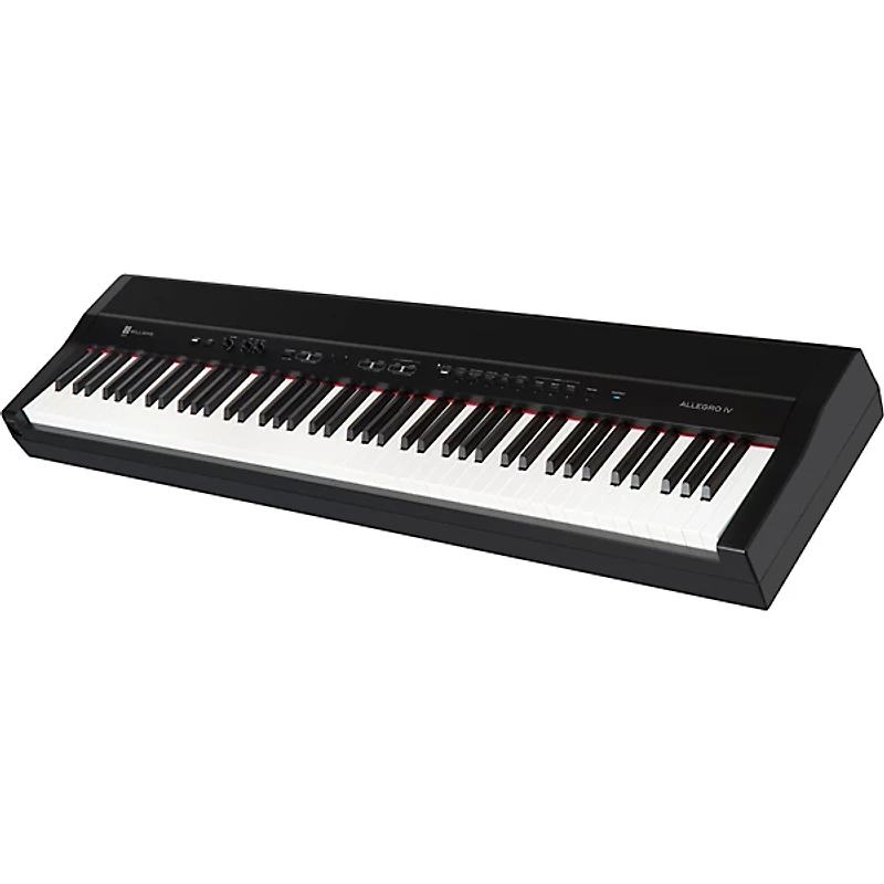 Williams Allegro IV 88-Key Digital Piano With Bluetooth and Sustain Pedal Black