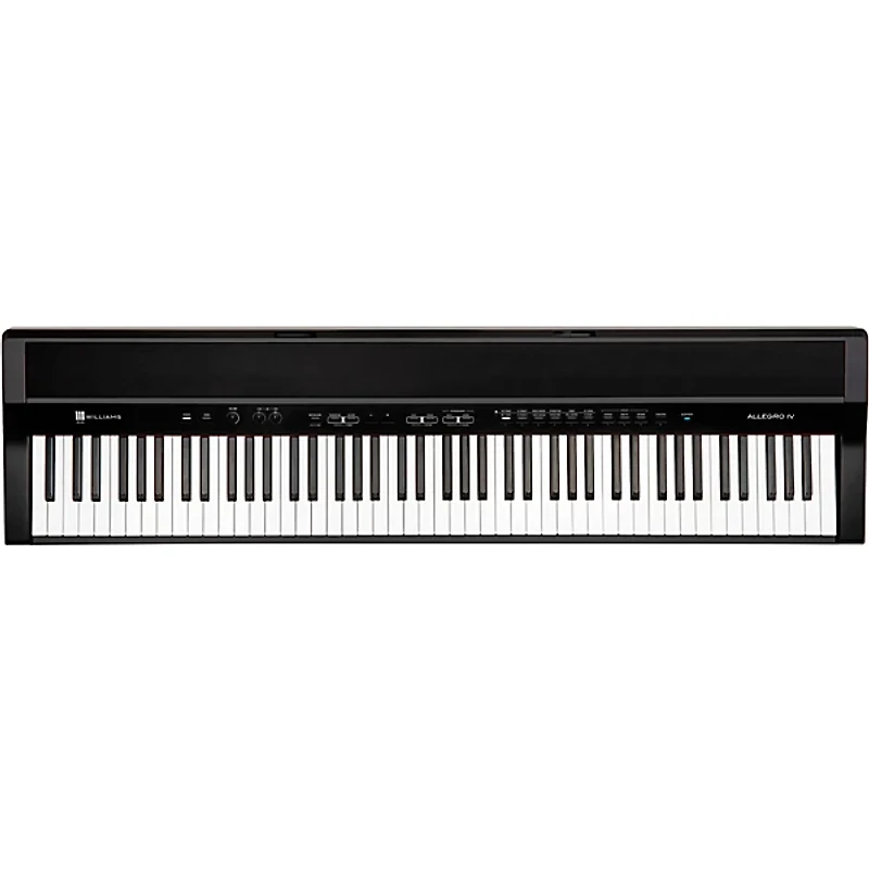 Williams Allegro IV 88-Key Digital Piano With Bluetooth and Sustain Pedal Black