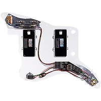 EMG JMaster Pickguard System 3-Ply With Pickups and Knobs White