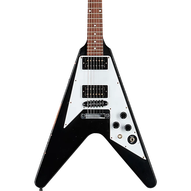 Gibson Custom Kirk Hammett 1979 Flying V Electric Guitar Ebony