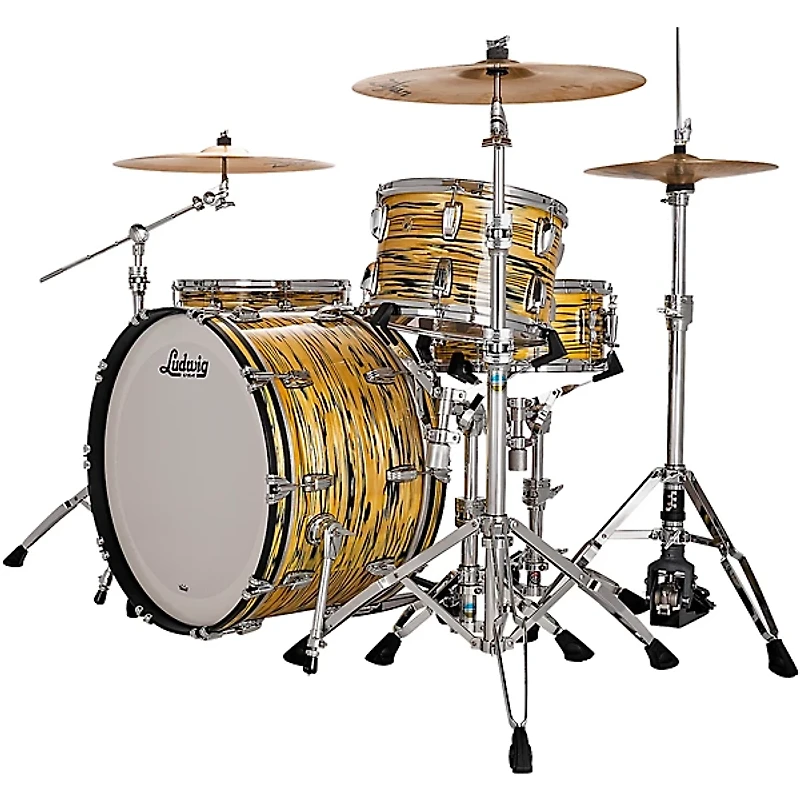 Ludwig Legacy Mahogany 3-Piece Pro Beat Shell Pack With 24" Bass Drum Lemon Oyster