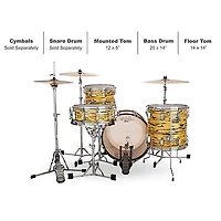 Ludwig Legacy Mahogany 3-Piece Downbeat Shell Pack with 20 in. Bass Drum Lemon Oyster