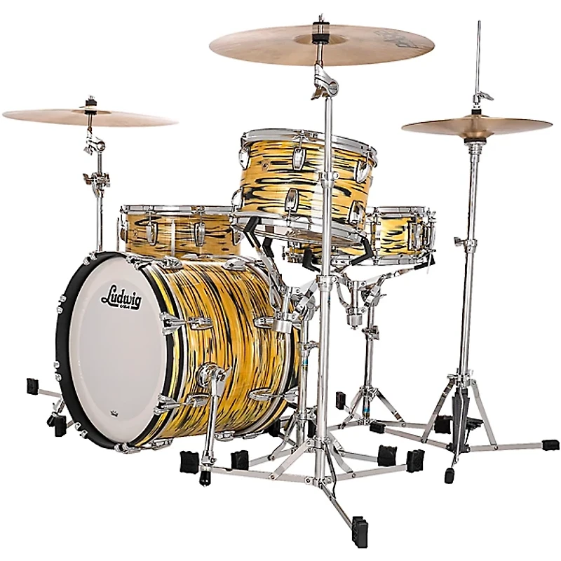 Ludwig Legacy Maple 3-Piece Jazzette Shell Pack With 18" Bass Drum Lemon Oyster