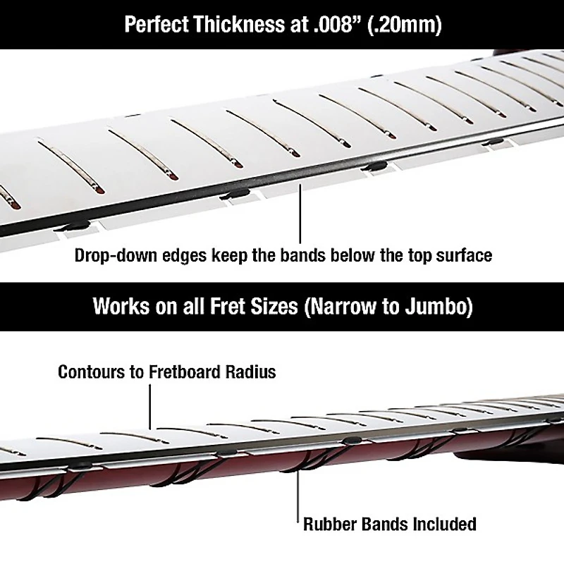 Music Nomad Fret Shield Fretboard Protector for P-25 Guitar Fret Scale