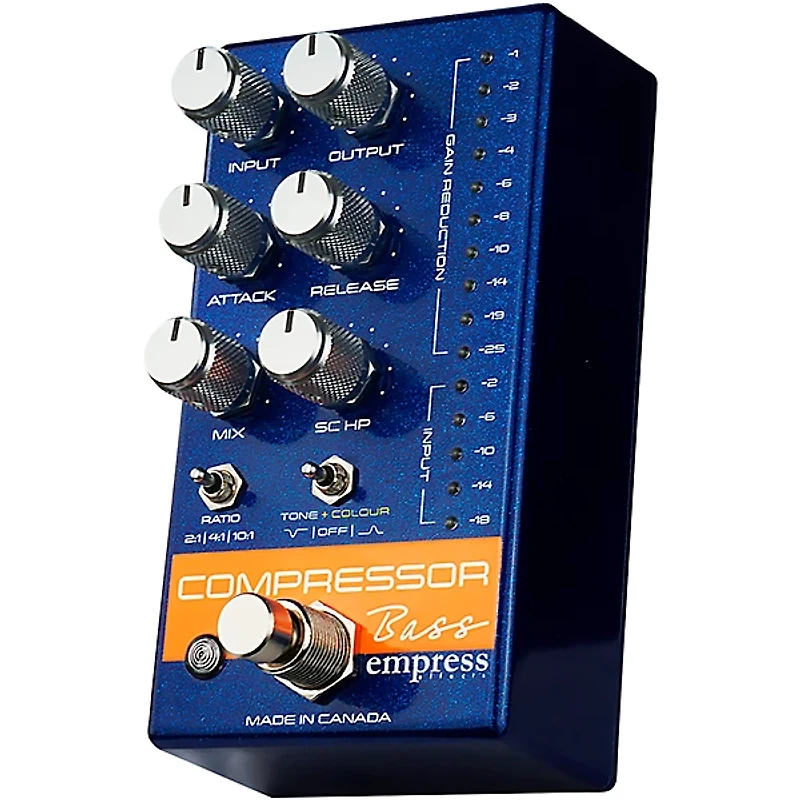 Empress Effects Bass Compressor Effects Pedal Blue Sparkle