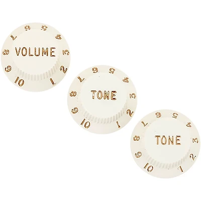 Fender Stratocaster Knob Sets Parchment