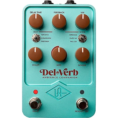 Universal Audio UAFX Del-Verb Ambience Companion Effects Pedal - Turquoise