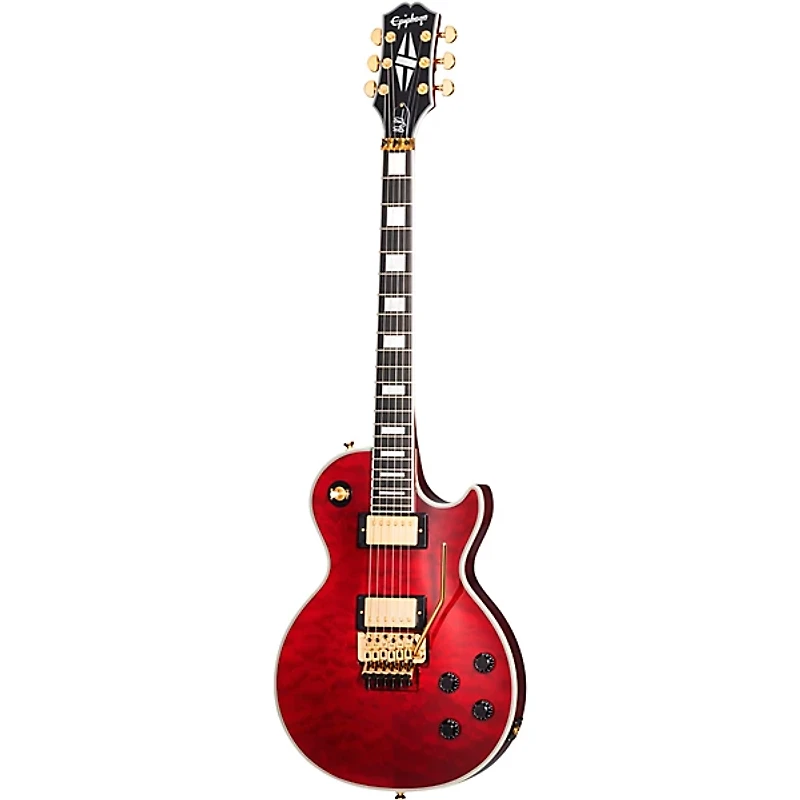 Epiphone Alex Lifeson Les Paul Custom Axcess Electric Guitar - Ruby
