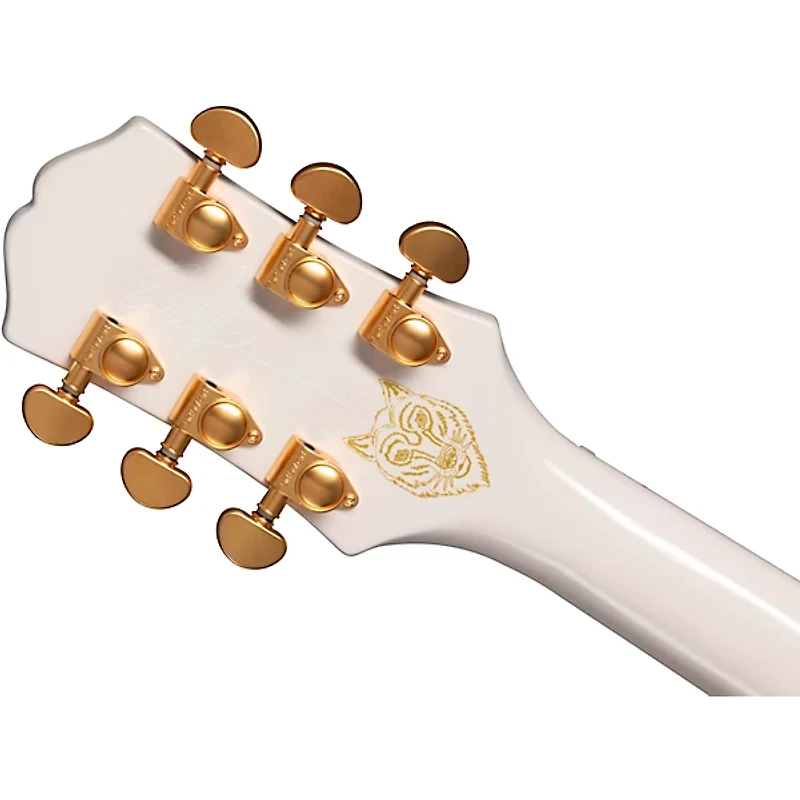 Epiphone Emily Wolfe "White Wolfe" Sheraton Semi-Hollow Electric Guitar Aged Bone White