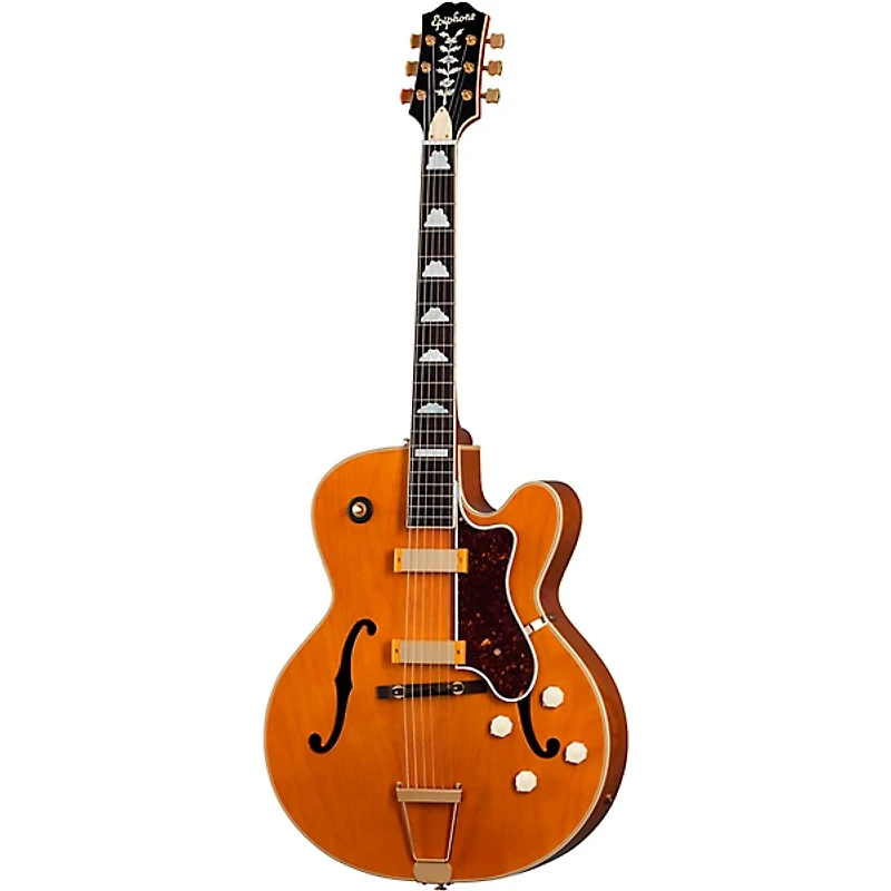 Epiphone 150th Anniversary Zephyr DeLuxe Regent Hollowbody Electric Guitar Aged Antique Natural