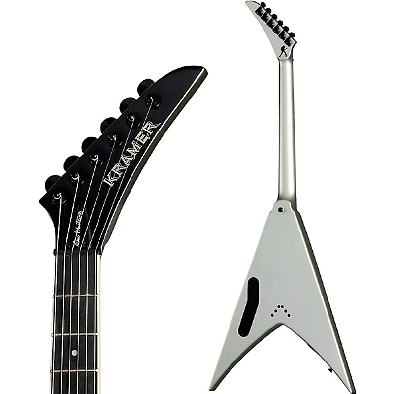 Kramer Dave Mustaine Vanguard Electric Guitar Silver Metallic