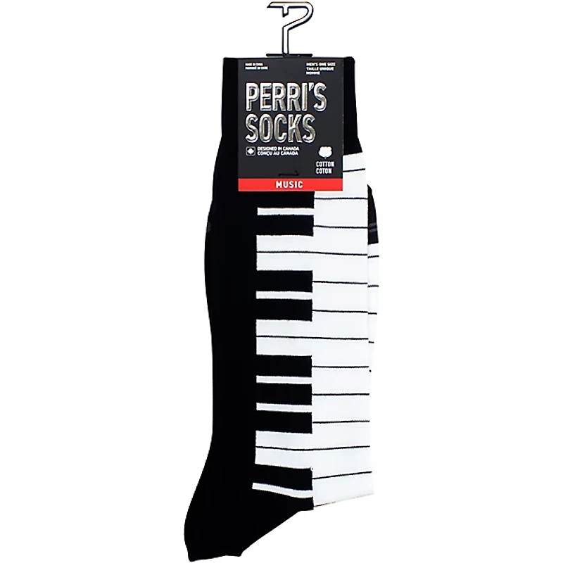 Perri's Keyboard Crew Socks Black