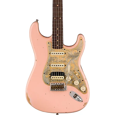 Fender Custom Shop Limited-Edition Tyler Bryant "Pinky" Stratocaster Relic Electric Guitar Aged Shell Pink