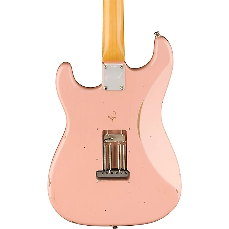 Fender Custom Shop Limited-Edition Tyler Bryant "Pinky" Stratocaster Relic Electric Guitar Aged Shell Pink