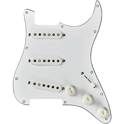 Mojotone Rene Martinez Texas Strat Pickguard White White
