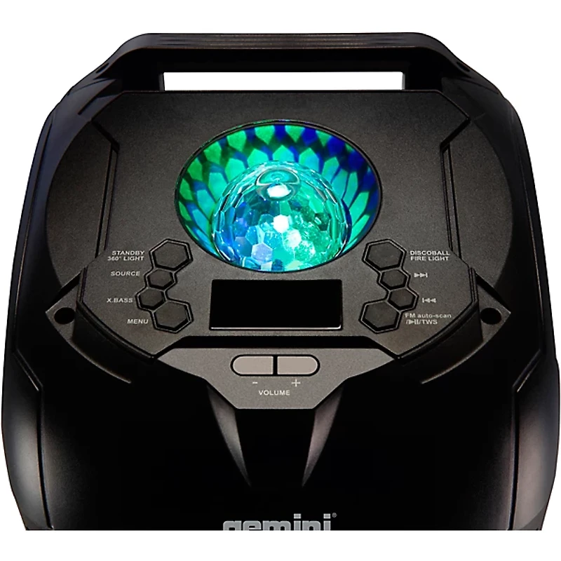 Gemini GPLT-360 360 Portable Bluetooth Speaker With LED Party Lighting
